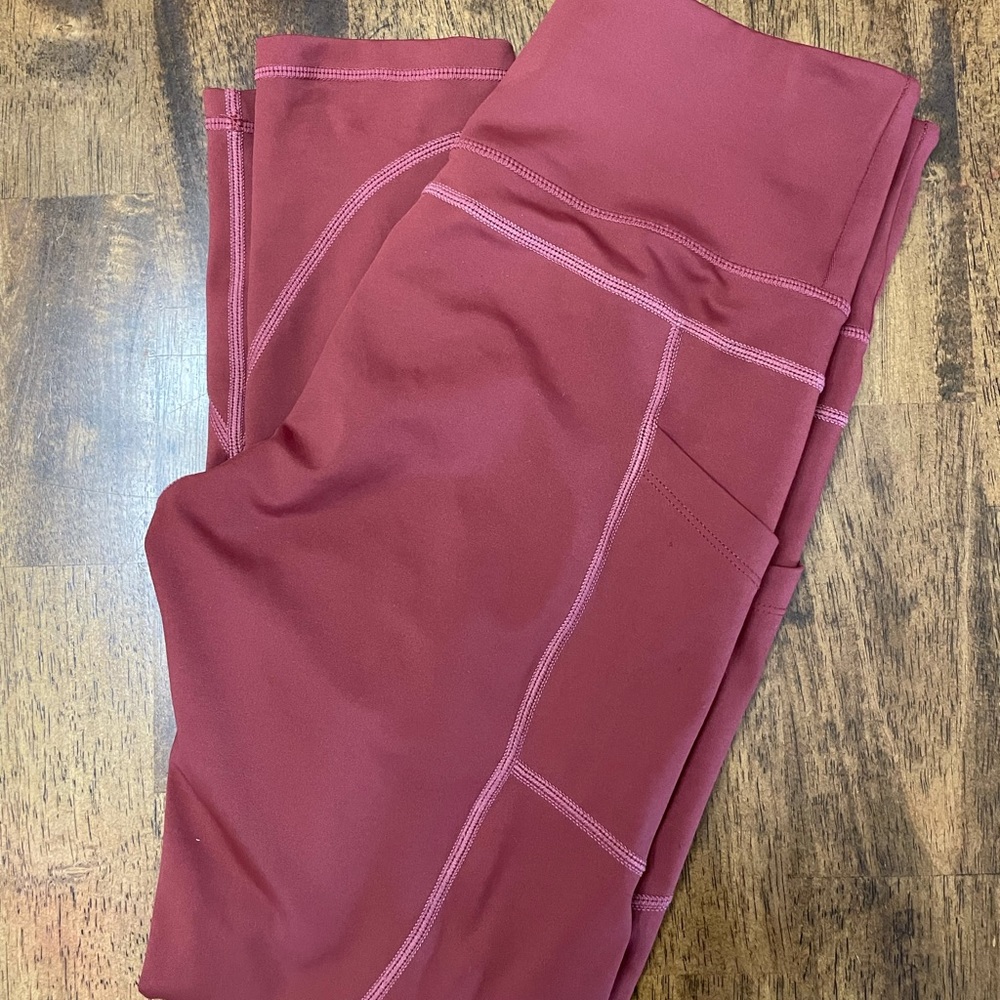 Zyia Active Burnt Rose HiRise Pocket Light n Tight